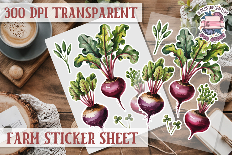 Farm sticker sheet Harvest Scrapbook PNG Vegetables Cozy