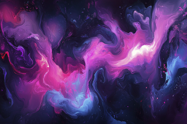 Abstract Neon Swirls Background Wallpaper