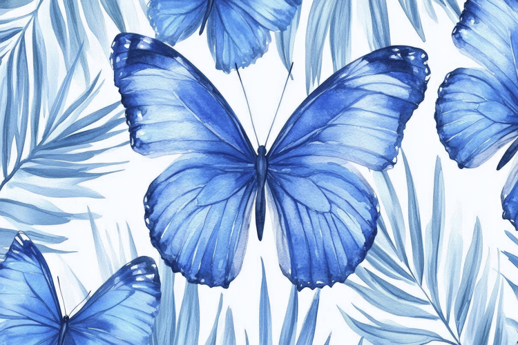 Blue Butterfly Clipart Image 5