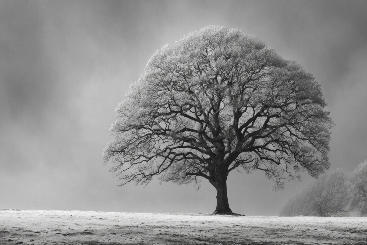 Tree Black And White Clipart Image 14
