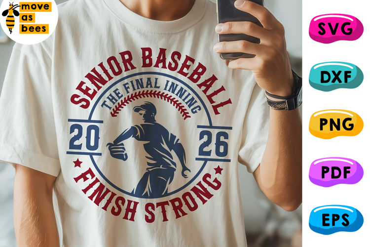 Baseball Senior 2026 Svg, Png, Pitcher, Senior Shirt Svg