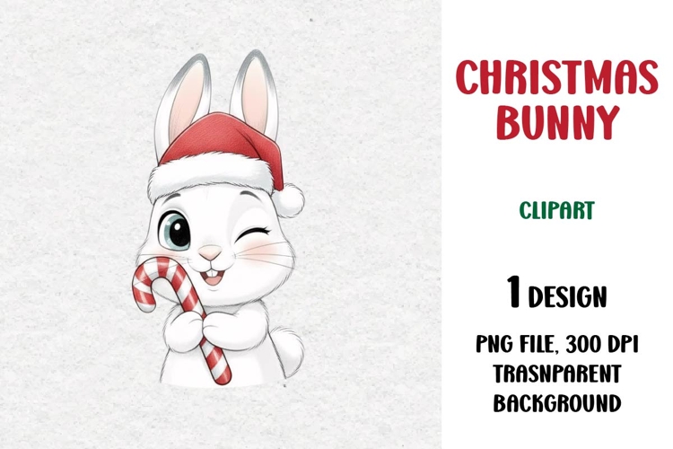 Christmas Bunny, Cute Clipart