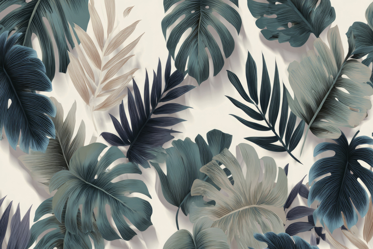 Tropical Leaves Background
