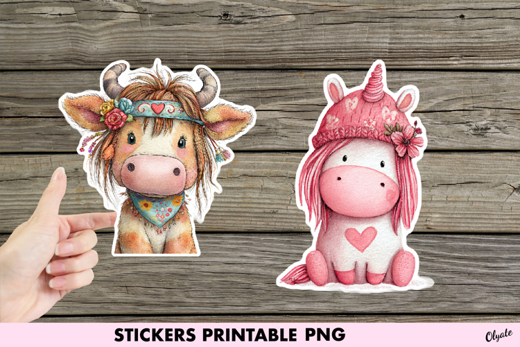 Funny Retro Animal Sticker PNG, Hippie Animal Sublimation