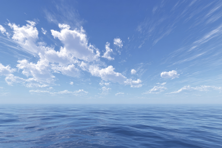 Blue Sky With Clouds Background