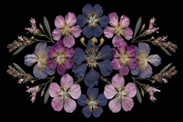 Symmetrical Botanical Background