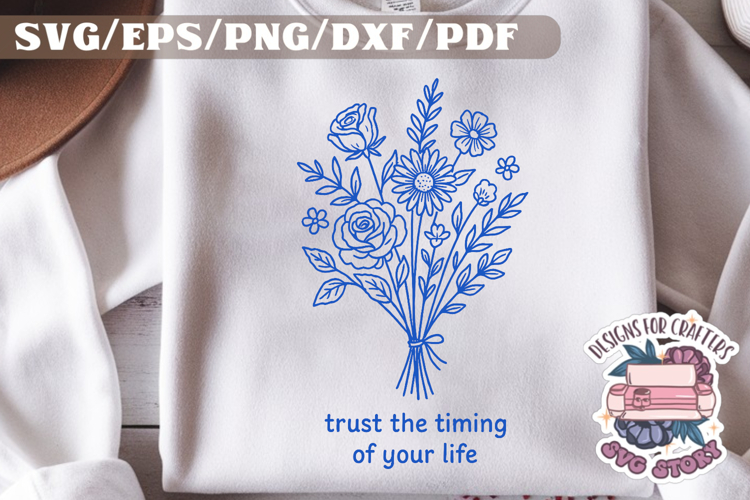 Boho Floral Svg Image 22