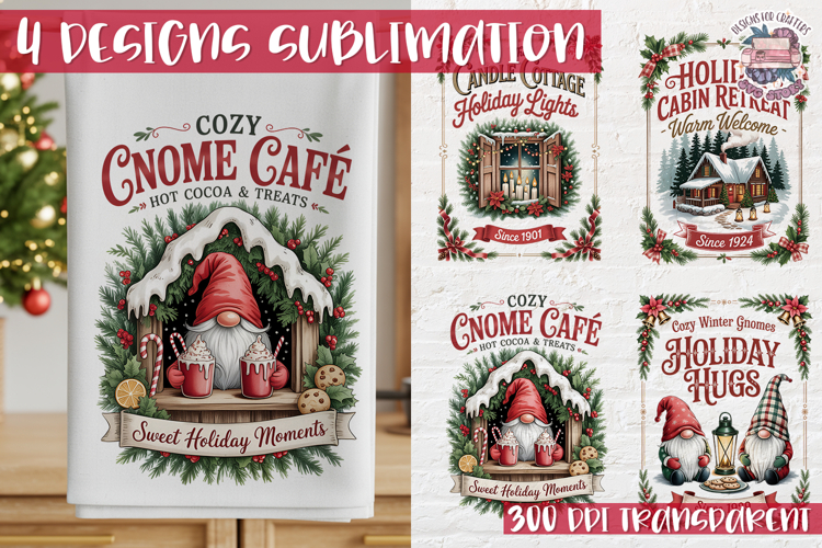 Christmas Vintage Quote Clipart PNG Sublimation 4 Design