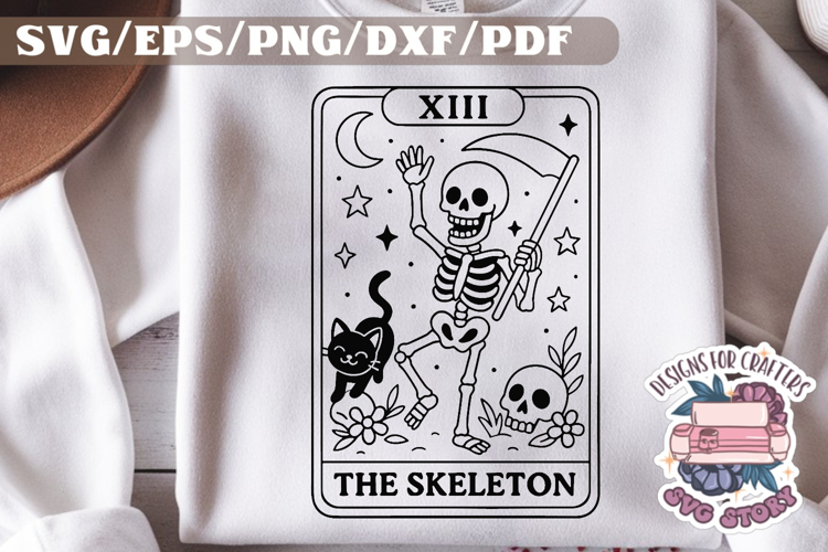 Halloween Tarot Card black and white SVG Design Quotes PNG