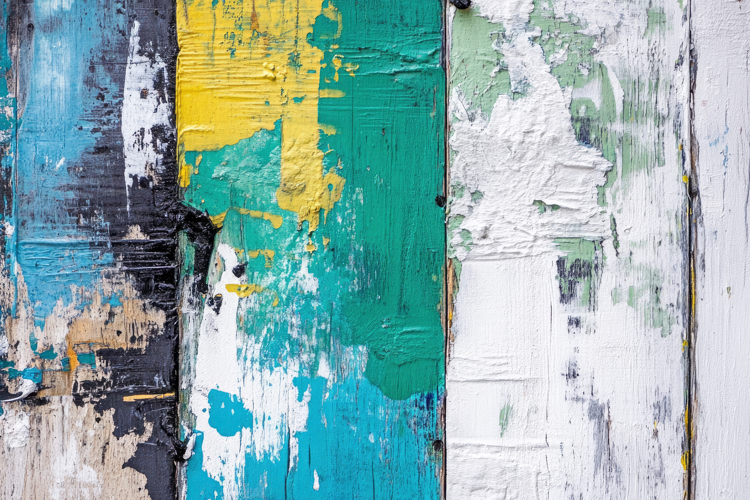 Wooden Peeling Paint Background Wallpaper