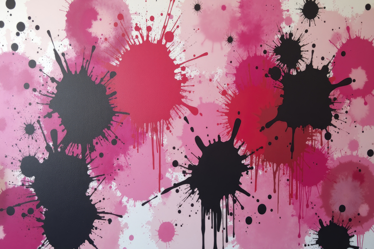 Abstract Splatter Paint Artwork Background Wallpaper