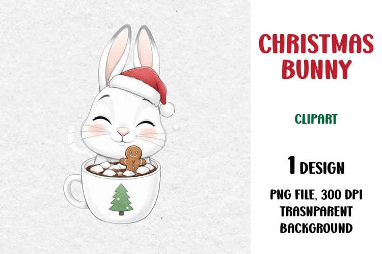 Christmas Bunny, Cute Clipart