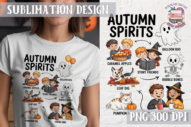 Cute Halloween Clipart PNG Sublimation Cozy Ideas Tshirt