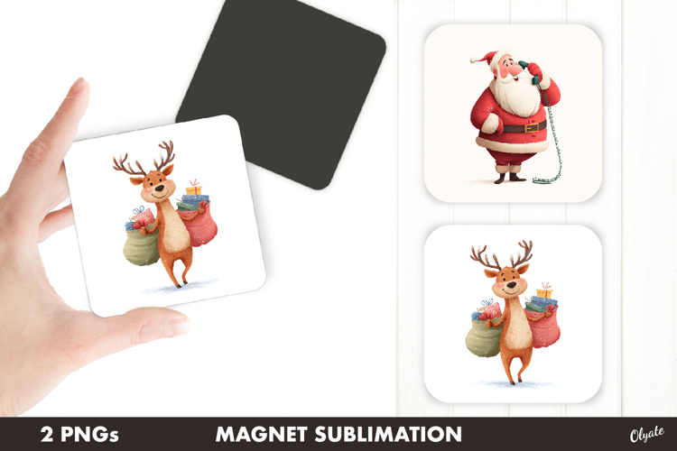 Christmas Eve Magnet PNG. Fridge Magnet PNG example image 1