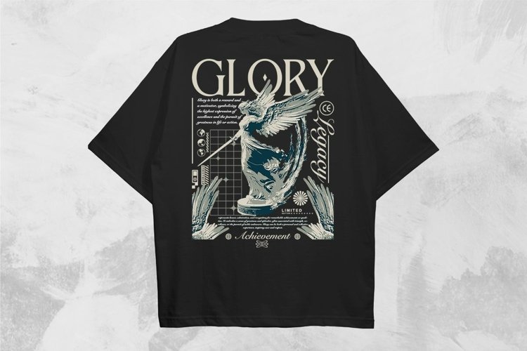 Glory Streetwear PNG T-shirt Design example image 1