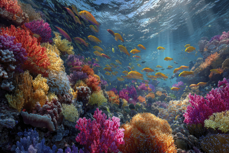 Coral Reef Underwater Background