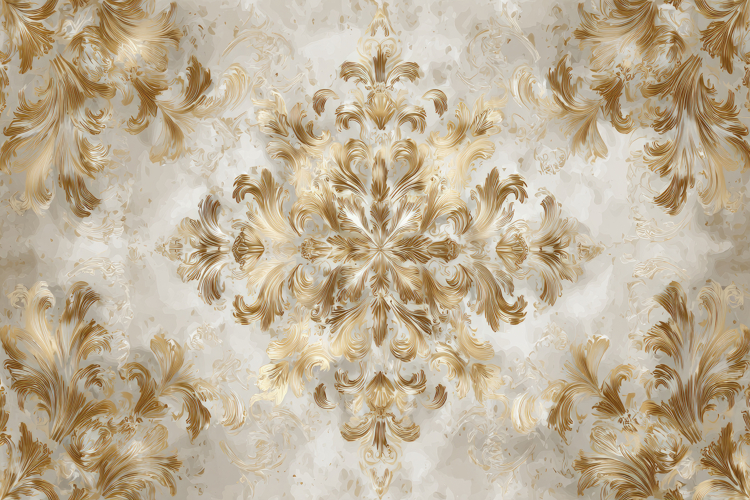 Damask Style Pattern Background Wallpaper