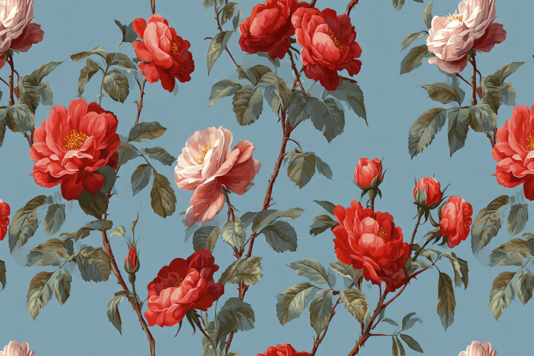 Pink Flowers Clipart Image 4