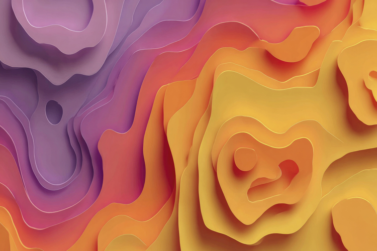 Layered Waves Background Wallpaper