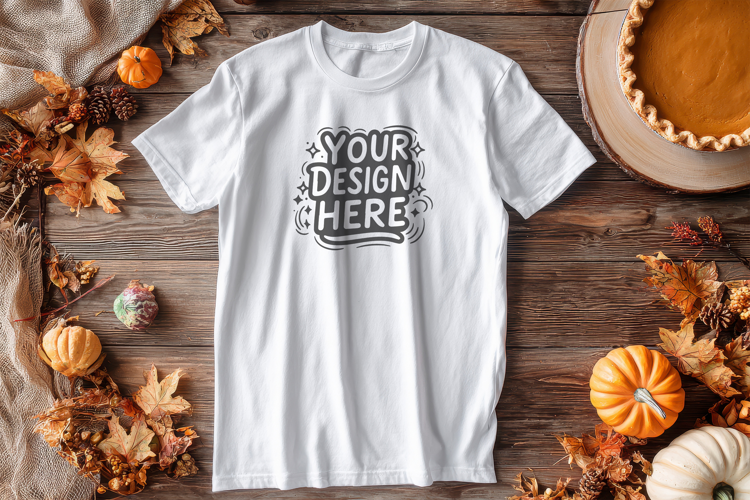 Pumpkin Bread T-Shirt Mockup PSD JPG