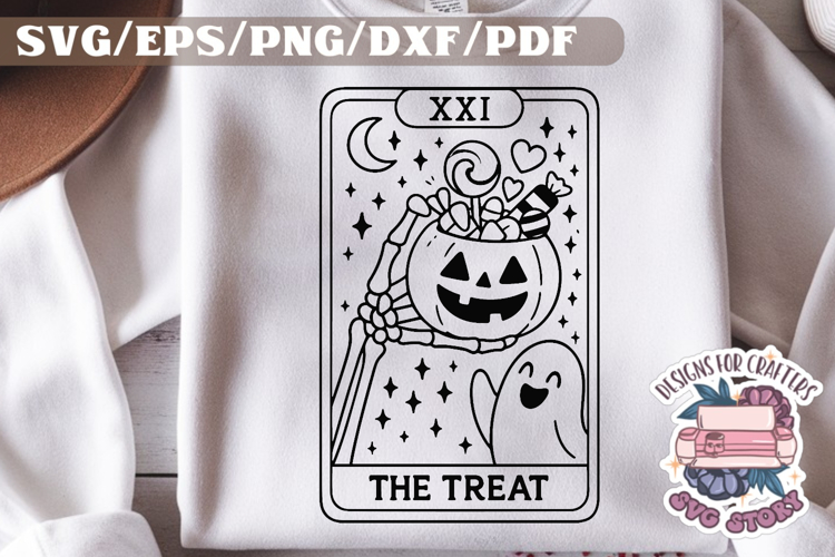 Halloween Tarot Card black and white SVG Design Quotes PNG