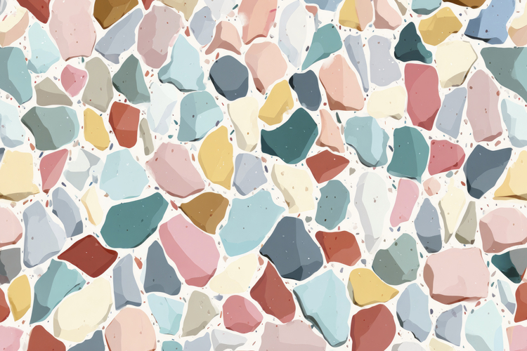 Multicolored Terrazzo Pattern Background