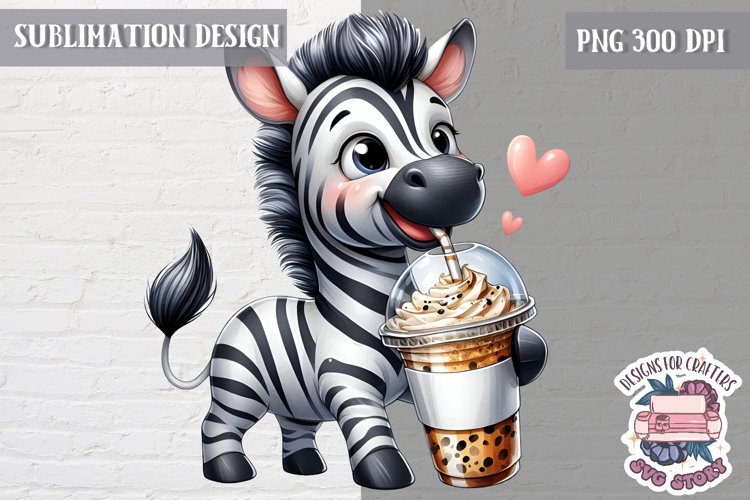 Cute Animal coffee lover Sublimation Design PNG Spring