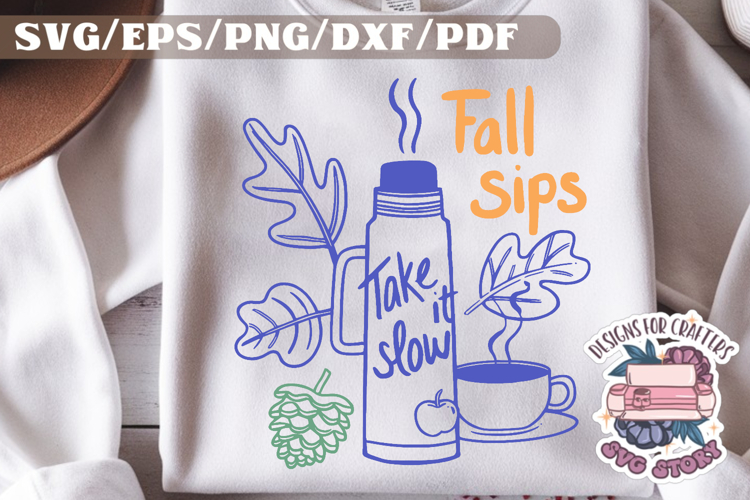 Cozy Fall Quote SVG Funny PNG Cute Autumn