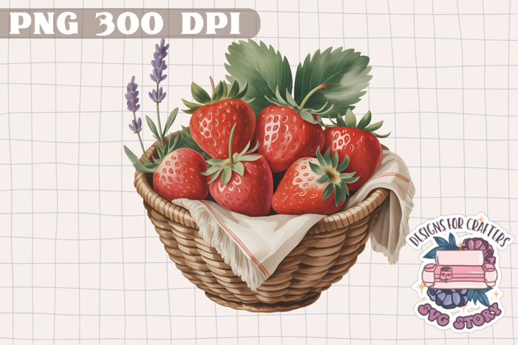 Watercolor Vintage Market Clipart PNG Sublimation Summer
