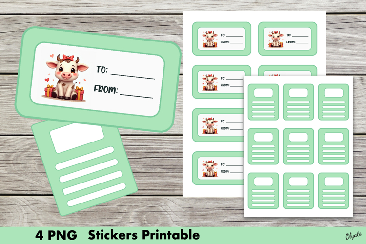 Birthday Stickers PNG, Kawaii Birthday Sticker Printable