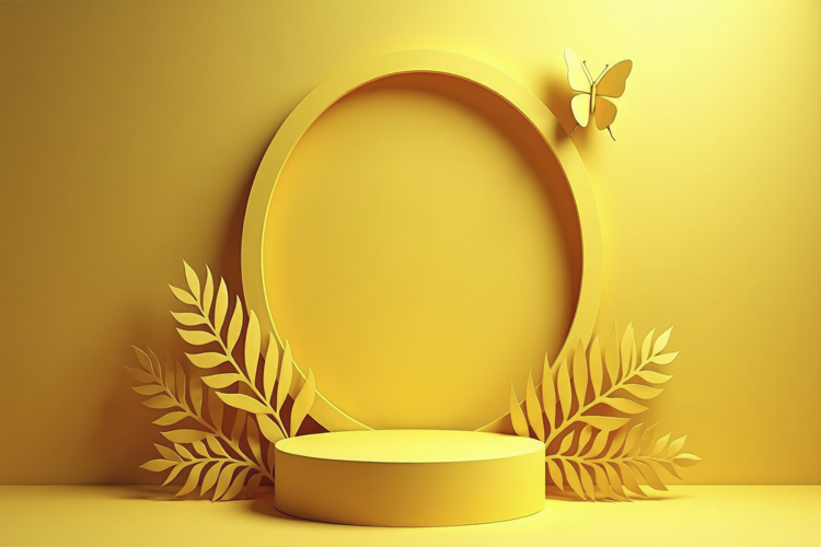 Product Display Podium Background Wallpaper