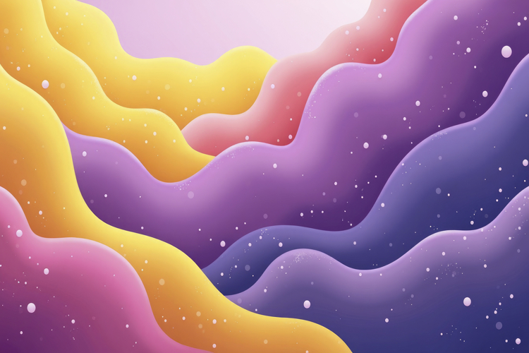 Wavy Shapes Background Wallpaper