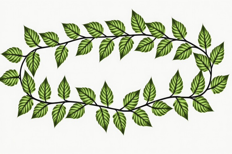 Leafy Green with White Background Wallpaper