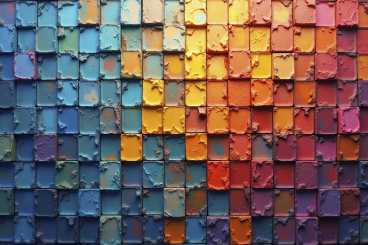 Vibrant Mosaic Pattern Background Wallpaper