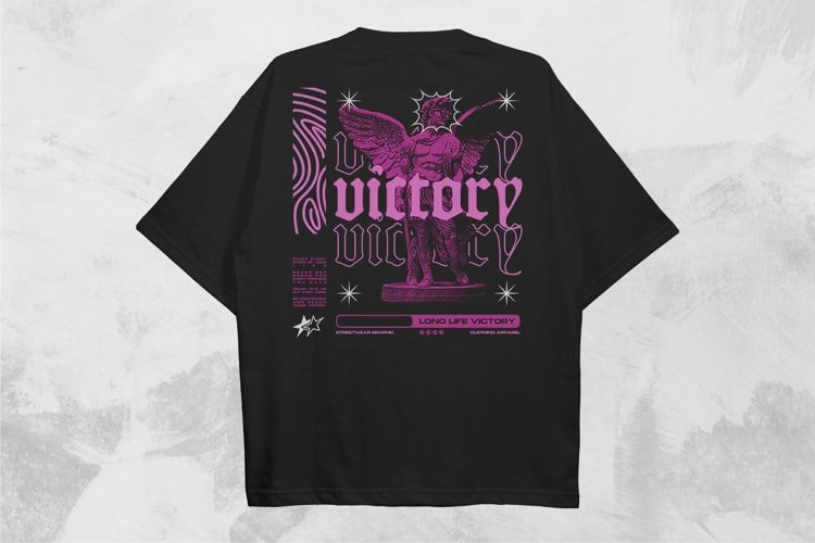 Victory Streetwear PNG T-shirt Design example image 1