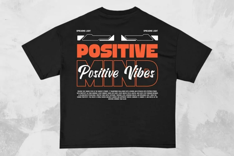Positive Vibes Streetwear Typography T-shirt Design