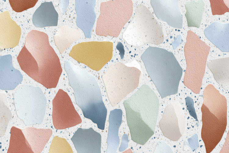 Multicolored Terrazzo Pattern Background