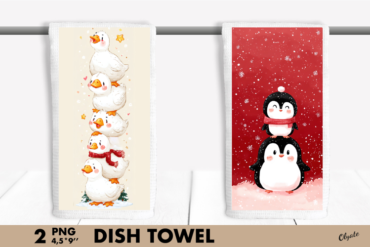 Funny Christmas PNG, Winter, Christmas Dish Towel PNG