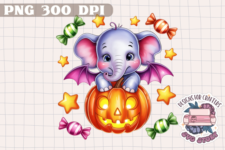 Cute Halloween Animal Autumn Sublimation design Fall KIds