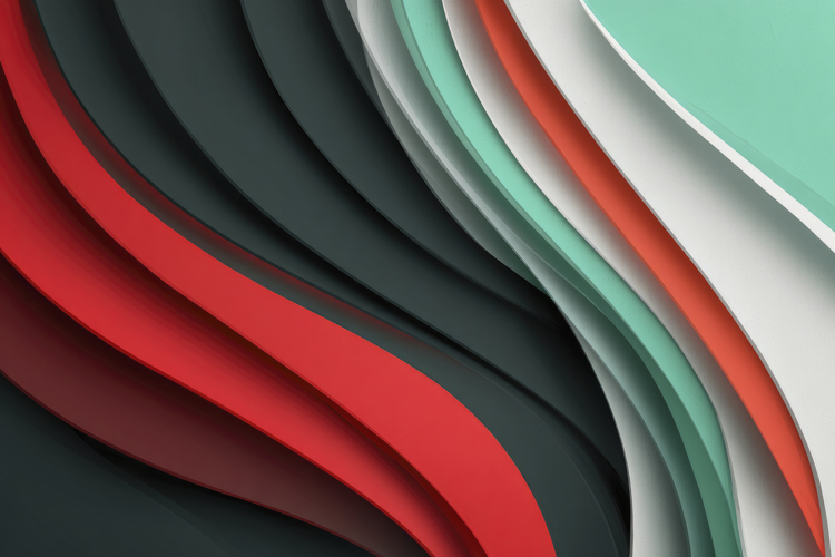 Abstract Wave Line Art Background Wallpaper