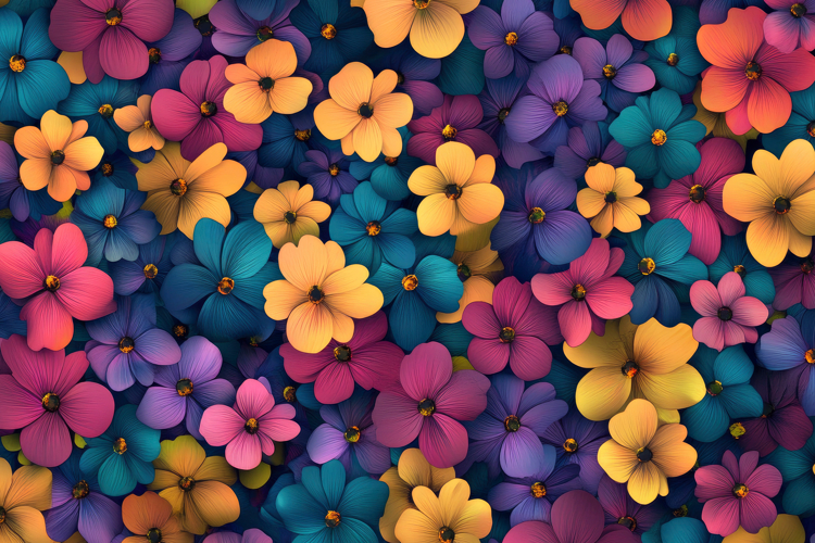 Flowers Texture Image 24