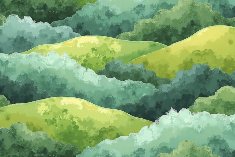 Green Hills Background Wallpaper