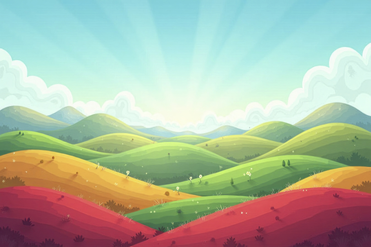 Rolling Landscape Background Wallpaper