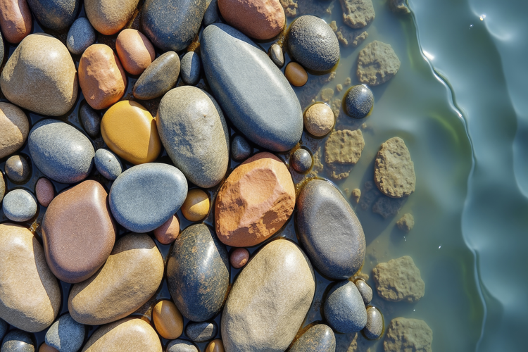 Sea Pebbles Background Wallpaper