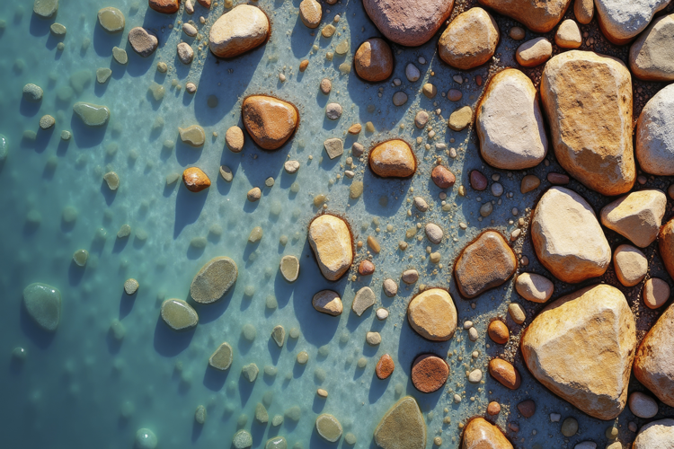 Pebbles and Stones Background Wallpaper