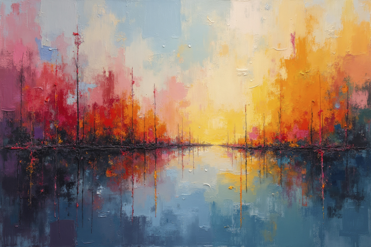 Abstract Oil Painting Background Wallpaper