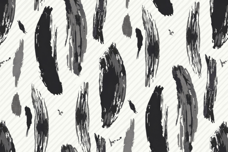 Ink Brush Strokes Background Wallpaper