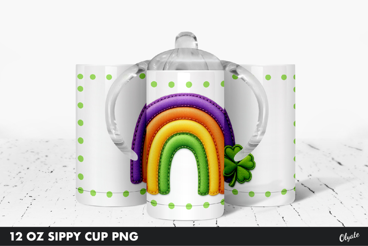 Sippy Cup Sublimation. St Patrick’s Day Baby Tumbler PNG