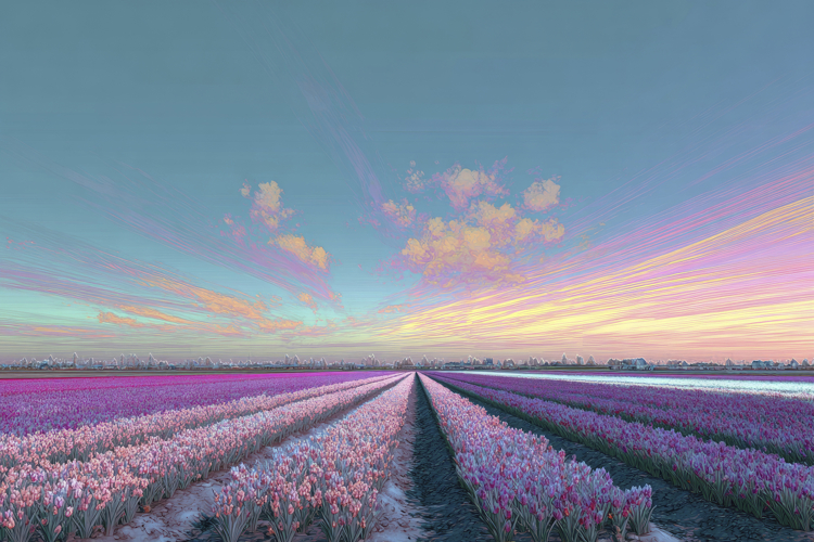 Tulips Field Background