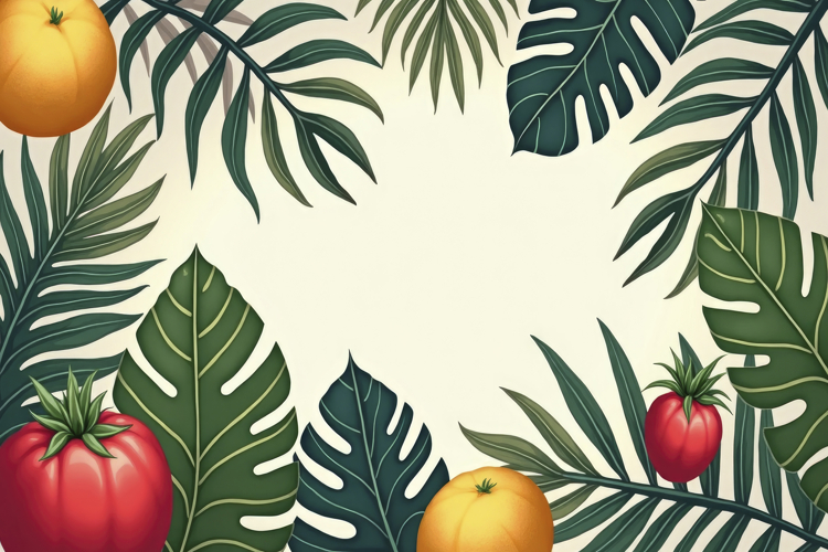 Tropical Leaves Background